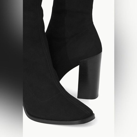 NEW STAUD PAZ Over Knee Boot in black suede - Picture 5 of 9